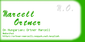 marcell ortner business card